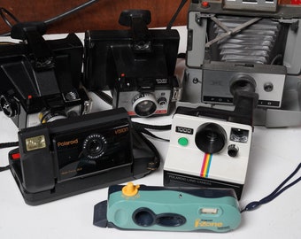 Polaroid and Kodamatic collectors items, various models