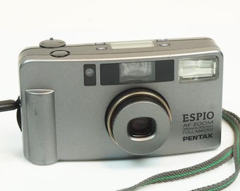 PENTAX ESPIO 120SW II Silver in Box Point & Shoot Film Camera From