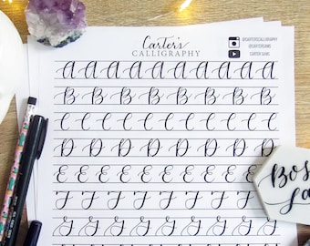 Calligraphy tracing | Etsy