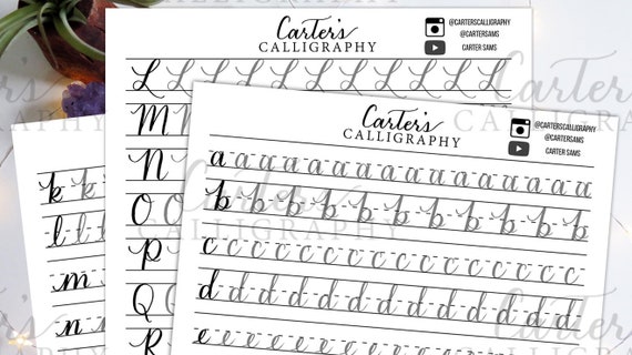 Calligraphy Paper For Beginners: Modern Calligraphy Practice