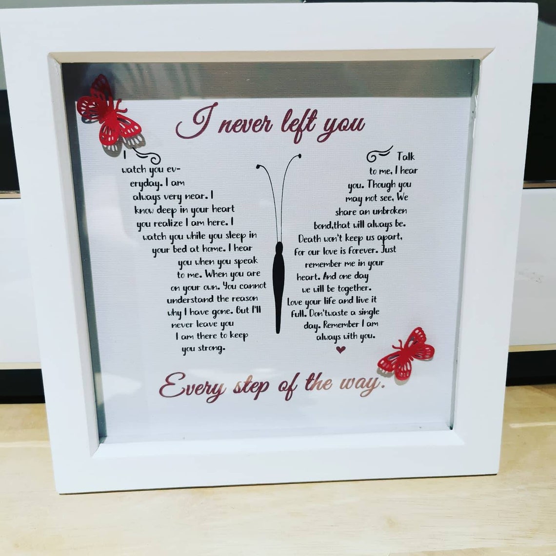 I never left you butterfly poem | Etsy