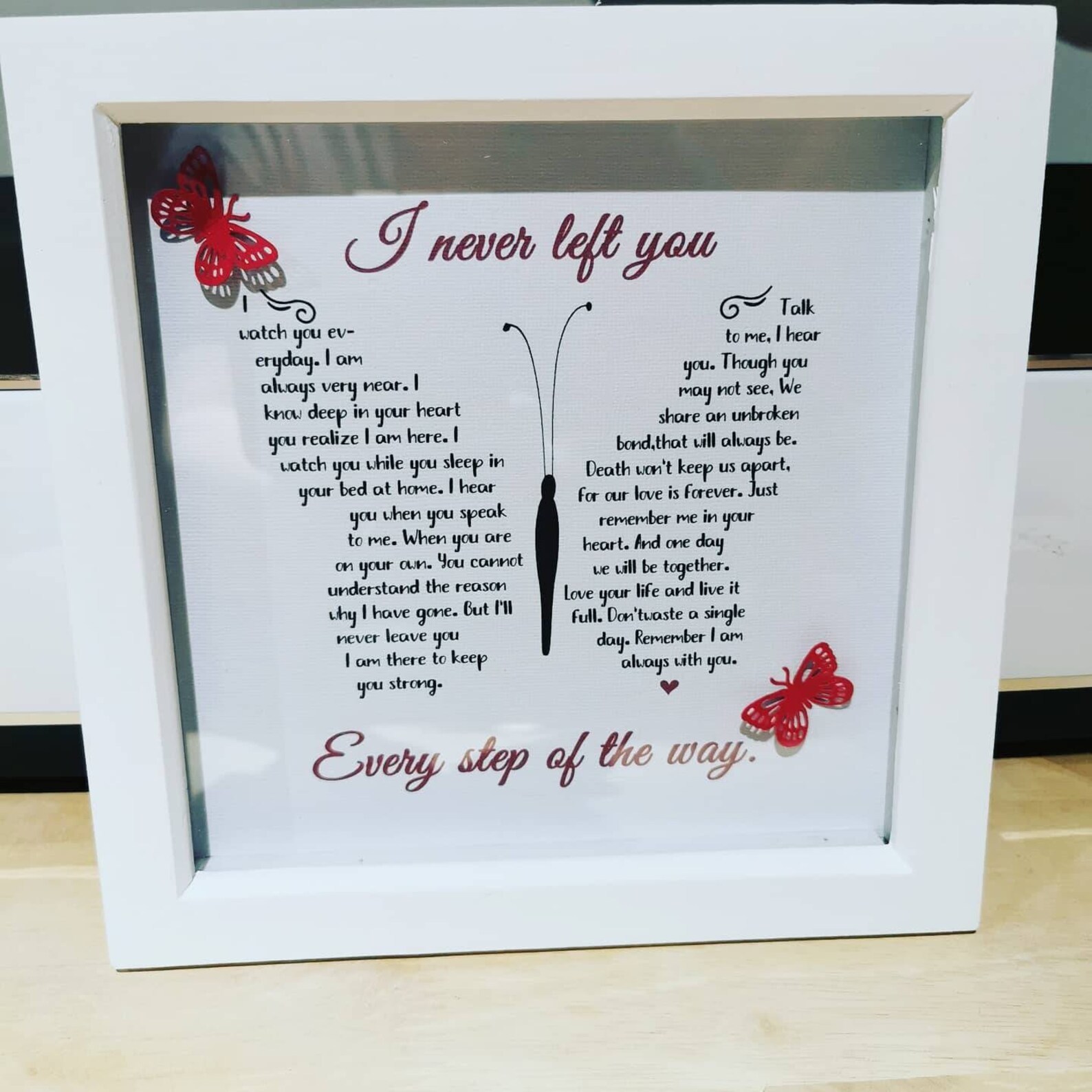 I never left you butterfly poem | Etsy