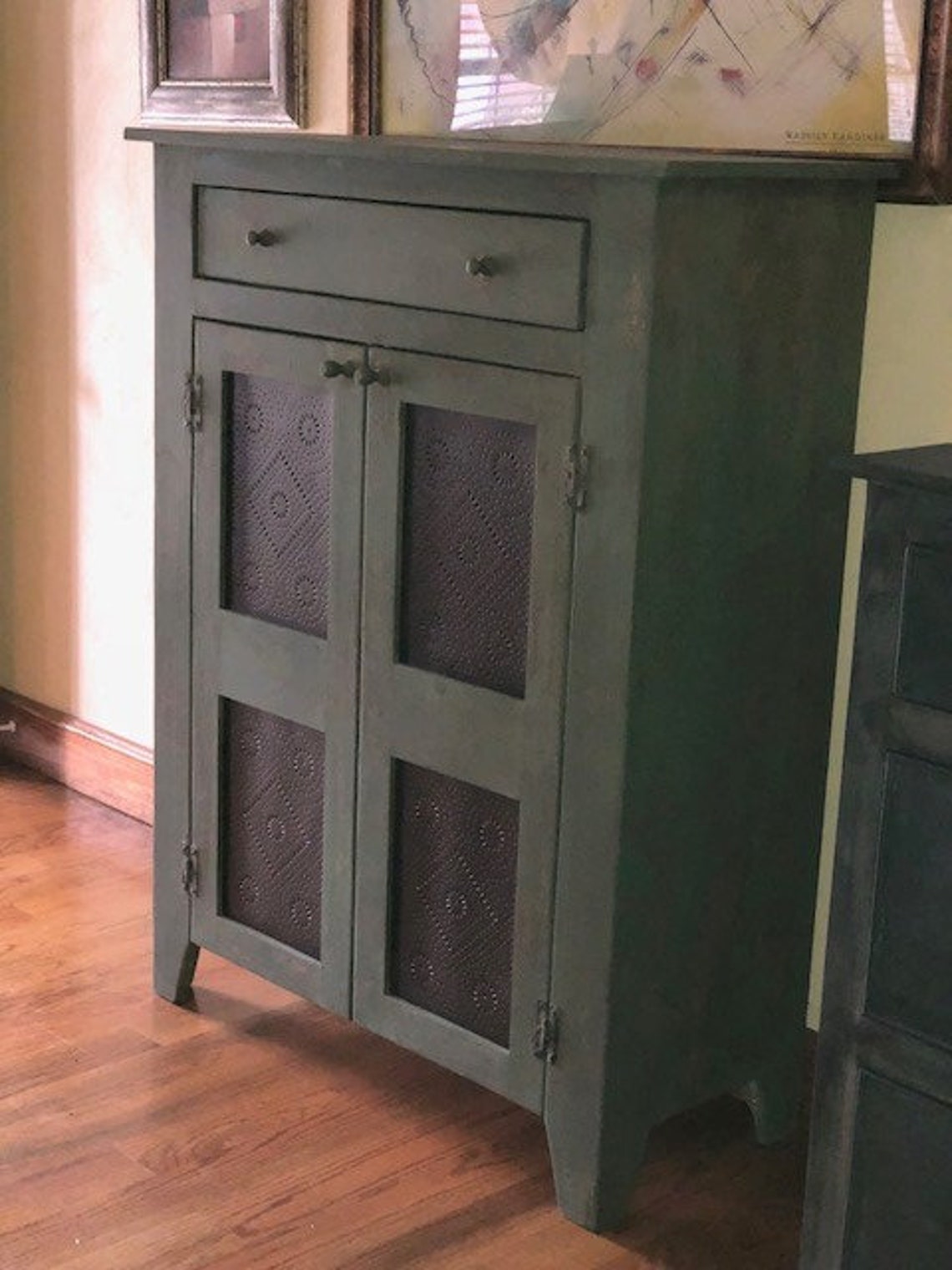 Farmhouse Pie safe antique reproduction primitive colonial Etsy