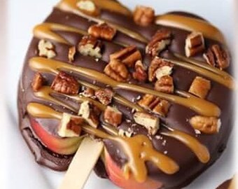 Chocolate Caramel Candy APPLE slices