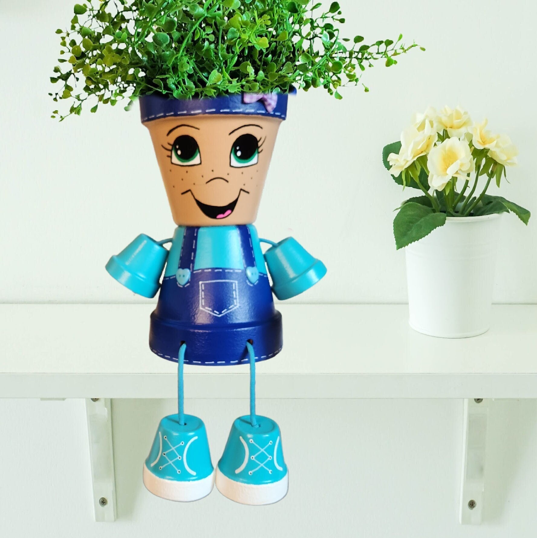 Clay Pot People Garden Planter Gift for Mom - Etsy Clay Pot People Garden Planter Gift for Mom - Etsy