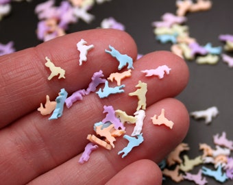 Unicorns 300 Pcs Micro Miniature Polymer Clay Confetti Sprinkles for Scrapbooking, Stationary, Craft, Slime and Miniature Party Decor