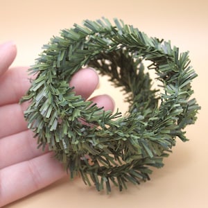 Miniature Pine Garland: 5 Ft Bendable 1/2" Strand, Dollhouse Christmas Decor