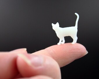 Dolls House Miniatures Pets Animals Pussy Cats Set Of 5 Ginger & White Cats 