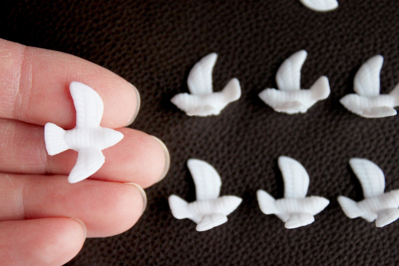 White Dove Tiny Plastic Bird for Nest Bird House or Fairy - Etsy