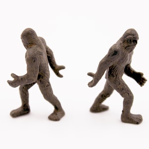Sasquatch Miniature 1:100 Scale Bigfoot for Holiday Village Scene, Terrarium, Fairy Garden, Dollhouse - Mythical Woodland Forest Figurine