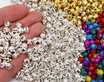 Micro Jingle Bells: 300Pk 6mm Tiny Bells for Ornaments & Mini Wreaths
