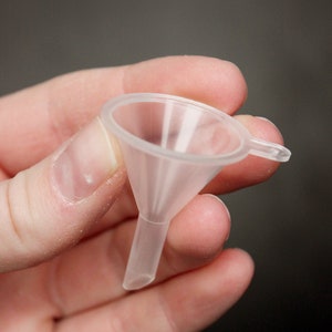 Miniature Funnel 3 or 6 or 12 Pk for Filling Tiny Bottles w/ Pixie Dust, Essential Oils, Perfume, Spices, Sand Art, Glitter - Miniature Tool