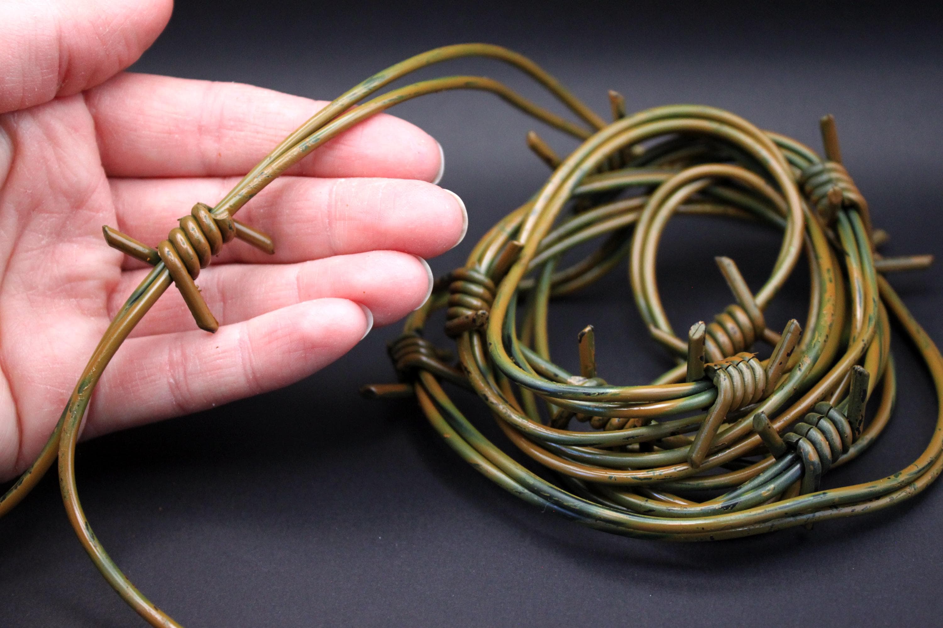 Barbed Wire 6ft Garland: Faux Flexible Rubber Halloween Decor - Etsy