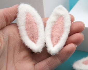 Plush Bunny Ears 6Pk Applique: Doll Making & Easter Crafts