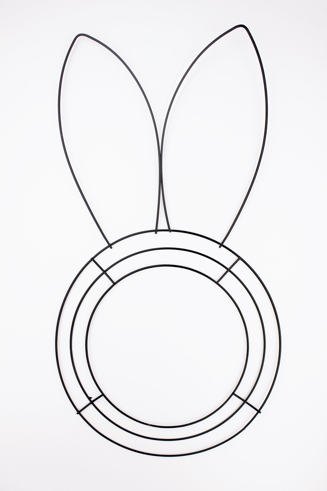 Bunny Wreath Frame Easter Metal Wire Wreath Rabbit Head Etsy