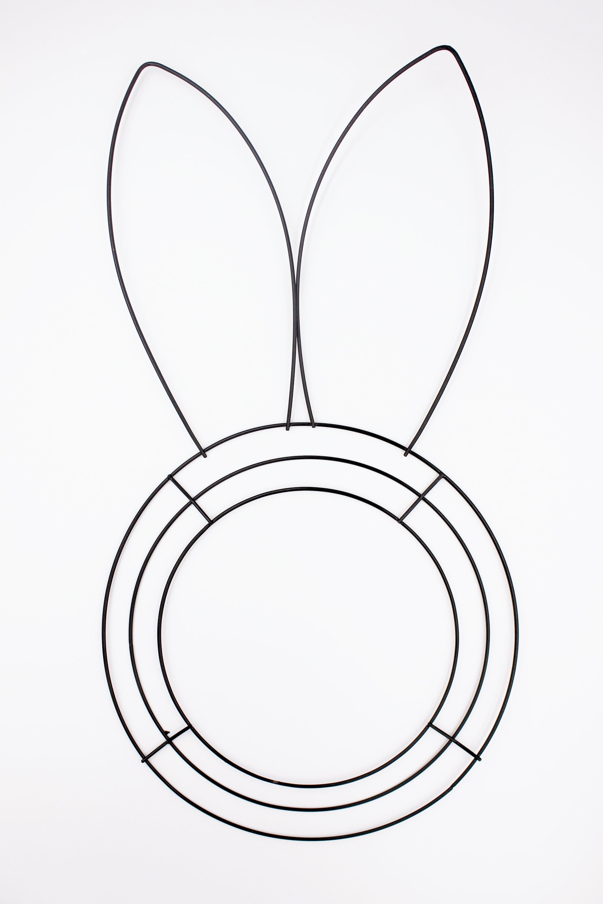 Bunny Wreath Frame Easter Metal Wire Wreath Rabbit Head Etsy