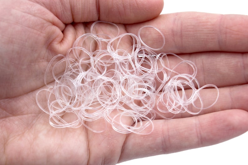Doll Elastic Hair Bands Miniature Clear Rubber Ponytail Etsy