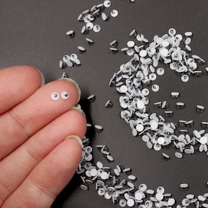 Googly Eyes: 100Pk 3mm Extra Tiny Craft Wiggle Eyes