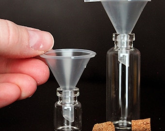 Miniature Funnel: 6Pk Tiny Bottle Filling Tool for Glitter, Spices, Oils