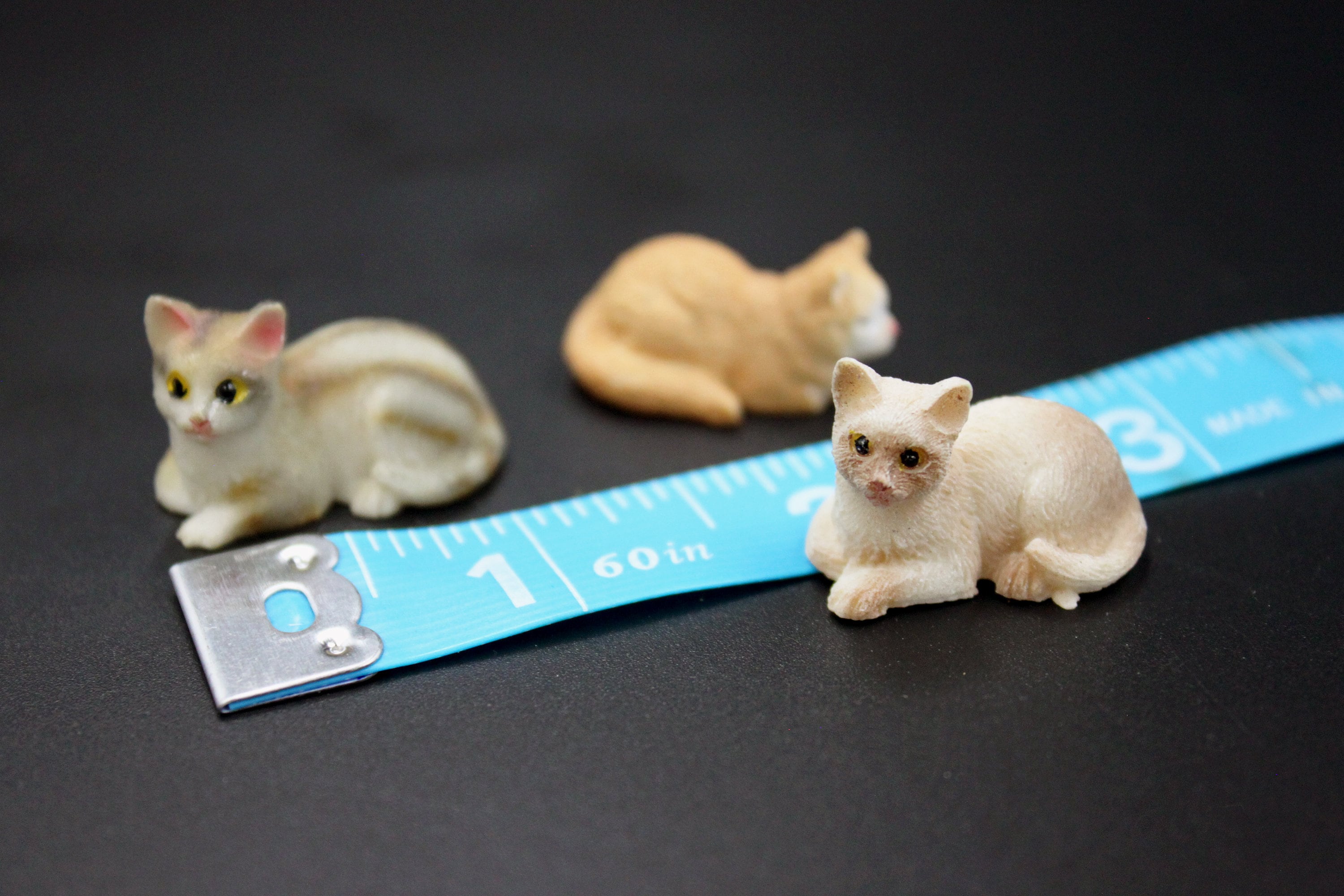 Cat 1:24 Scale Miniature Choose From 5 Styles Polyresin Domestic Pet Kitten  Sitting, Standing, Laying Dollhouse, Model, Fairy Garden 
