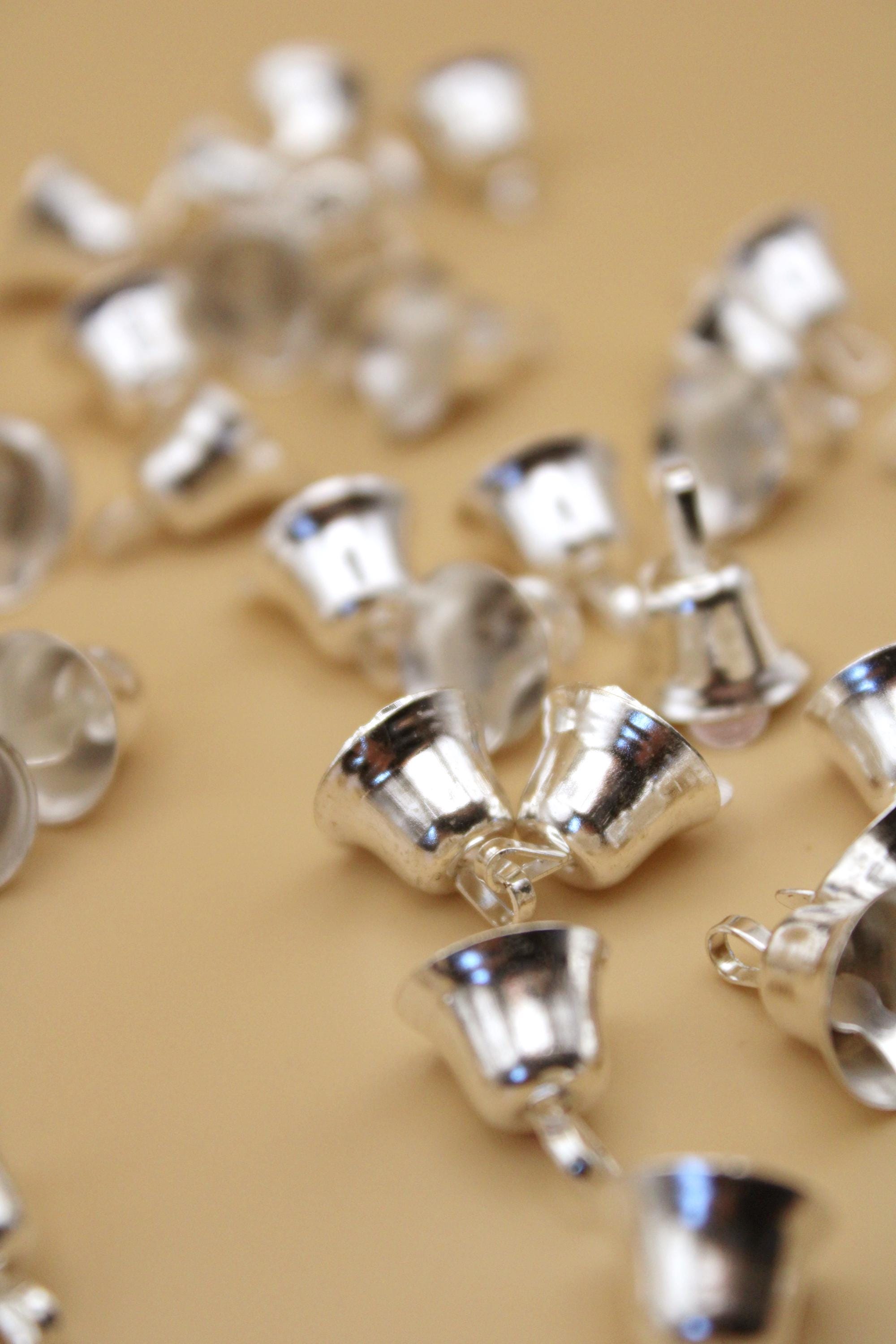Jingle Bells 25, 50pk Miniature Gold 1.5cm Tiny Liberty Bells for