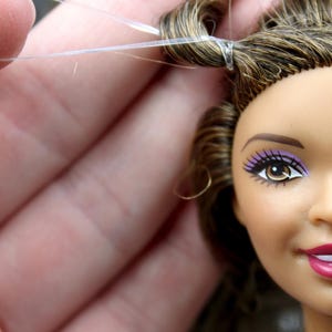 Mini Doll Hair 300Pk Elastics: Rubber Clear Ponytail Holders image 1