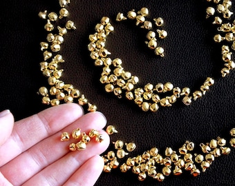 Micro Jingle Bells: 6mm Tiny Bells for Ornaments & Mini Wreaths (300, 500 Pk)