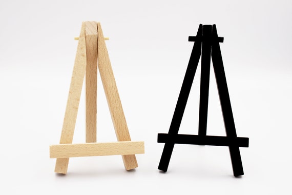  24 Pack 12 Inch Mini Wood Display Easel (H Style
