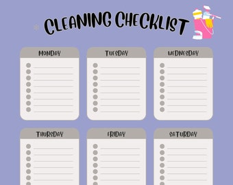 Ultimate Weekly Cleaning Schedule: Printable Checklist for Effortless Home Organization
