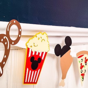 Mickey Banner - Disney Banner - Disney Garland - Mickey Treats Banner - Disney Snacks Banner - Disney Snacks - Snack Banner - Snack Garland
