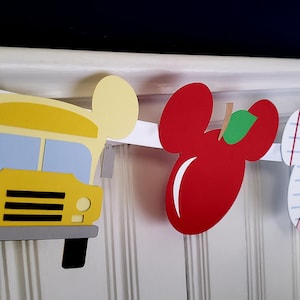 Back to School Banner - Back to School Garland - Back to School Disney - Disney Back to School - School Days Banner - School Days Garland