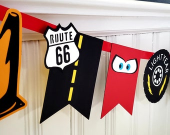 Cars Birthday Banner: Handmade Party Decorations