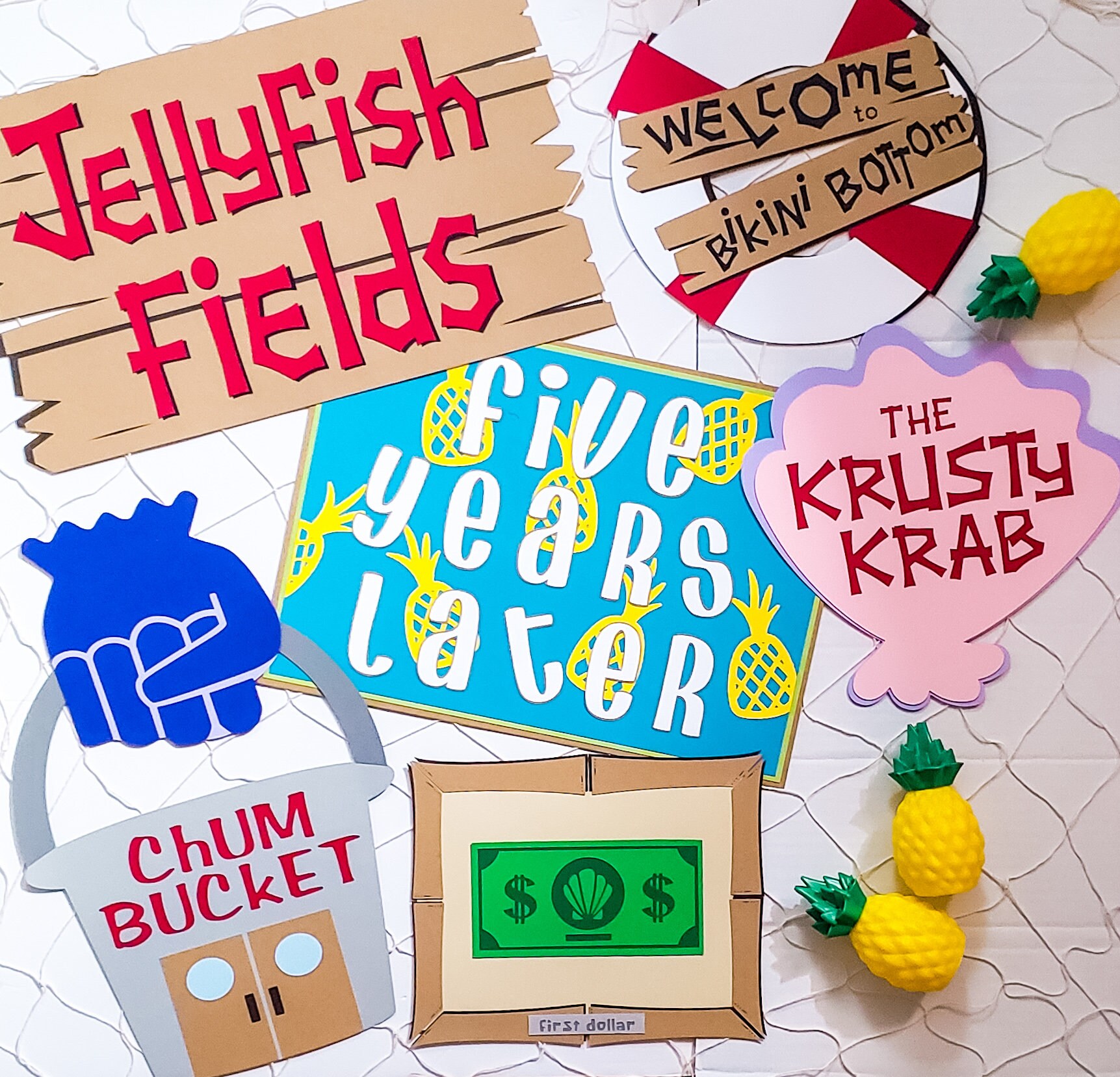 Spongebob Sign Spongebob Birthday Spongebob Party | Etsy