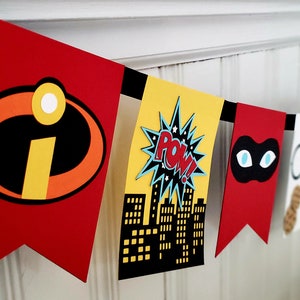 Incredibles Birthday - Incredibles Party - Incredibles Banner - Incredibles Birthday Party - Incredibles Decorations