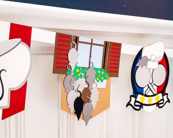 Ratatouille Birthday Party Banner: Handmade Cardstock Decorations