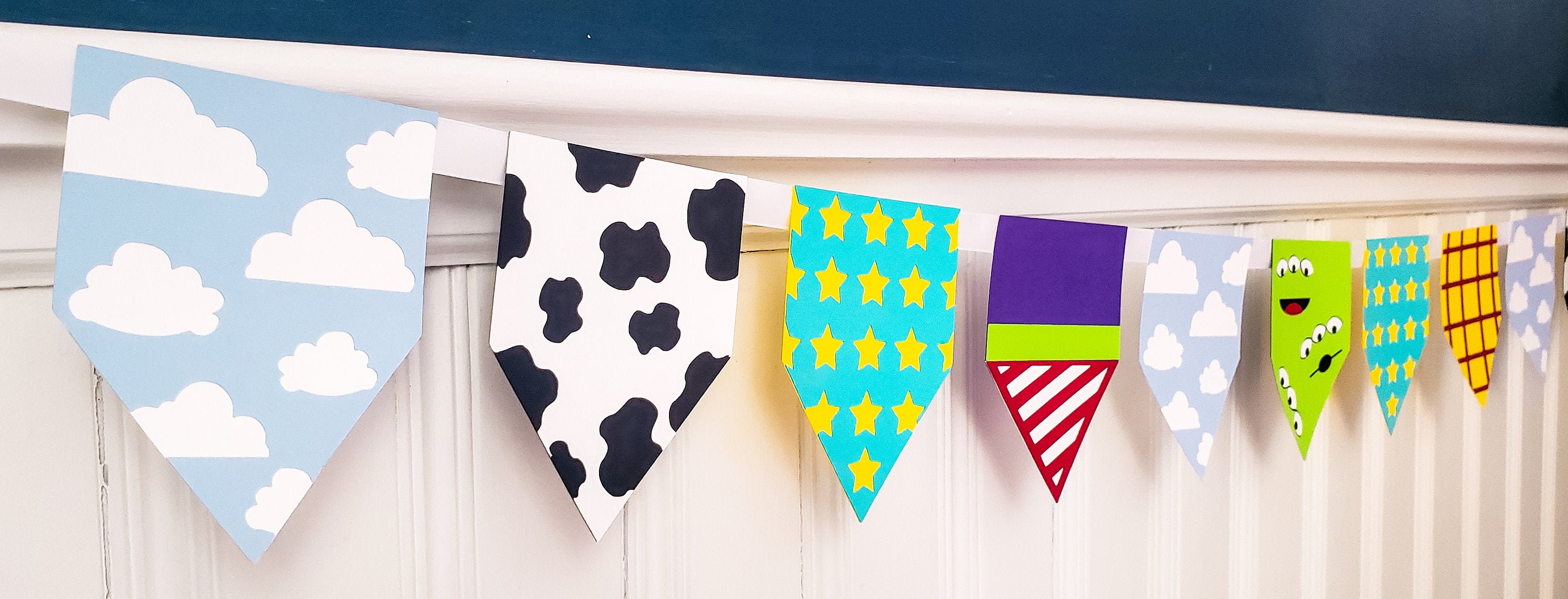 Toy Story Banner Toy Story Birthday Toy Story Party Toy Story Garland Disney Birthday Disney inspired