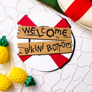 Spongebob Birthday - Spongebob Party - Spongebob Birthday Sign - Spongebob Birthday Decor - Spongebob Sign