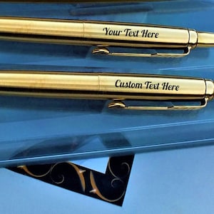 Monroe Gold Plated Pen and Pencil Gift Set - Custom Engraved