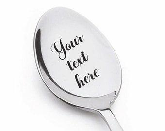 Custom Engraved Teaspoon Personalized Spoon custom coffee spoon custom gift custom teaspoon Thanksgiving gift Christmas Gift