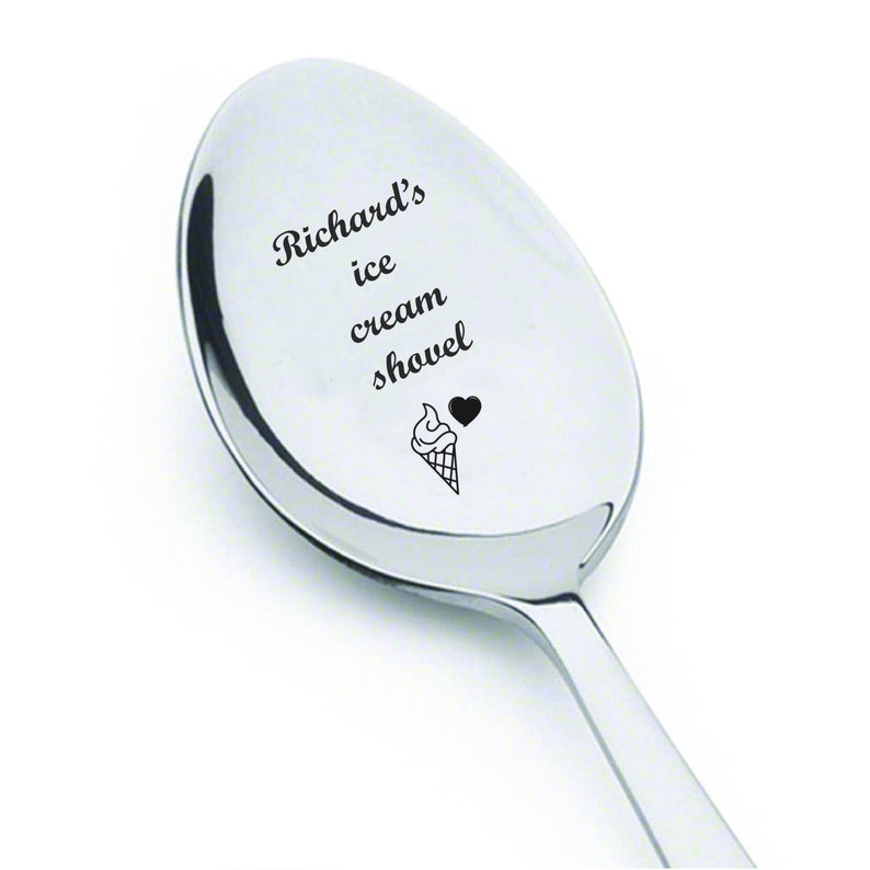 Custom Engraved Spoon Your Text Custom Phrase Personalized Etsy