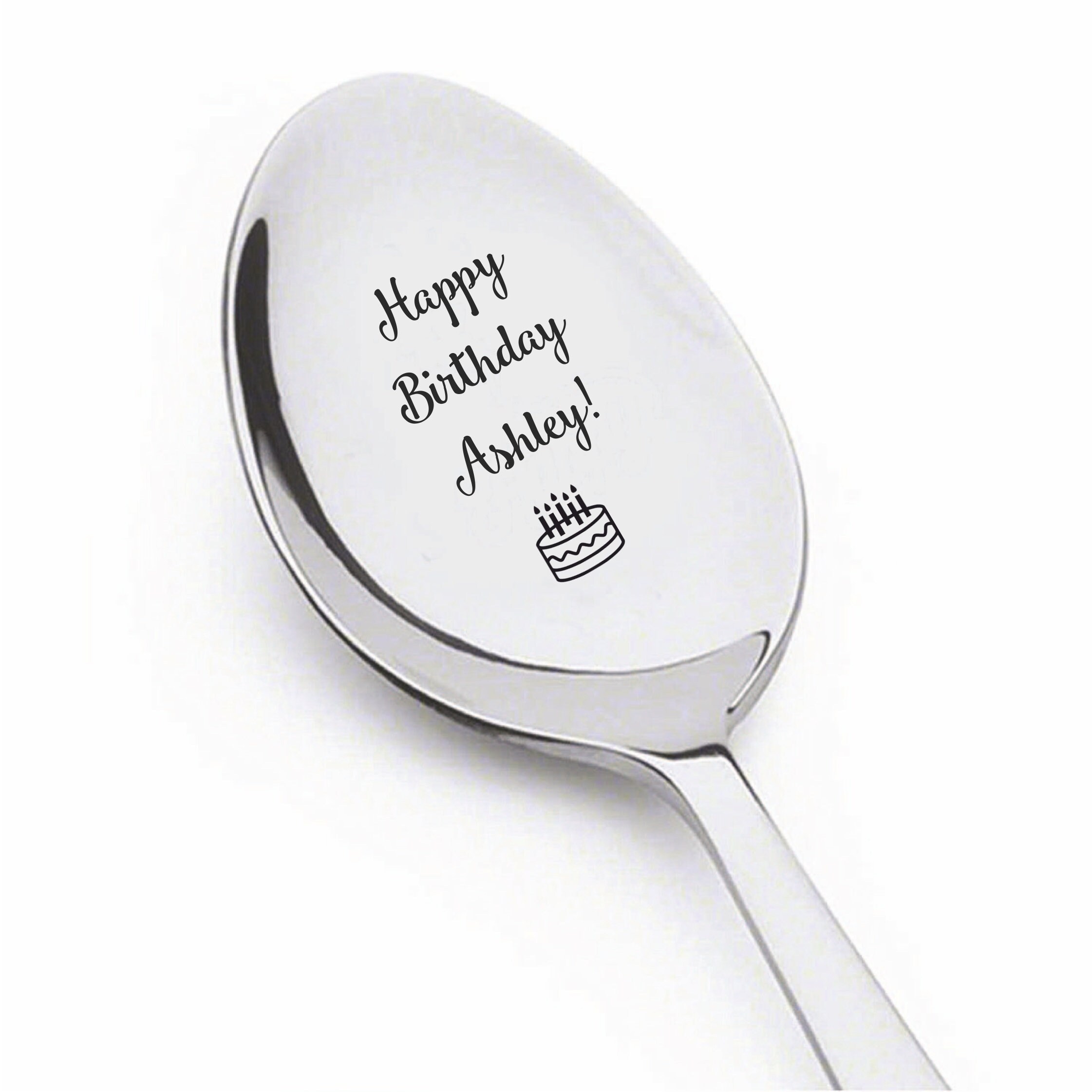 Custom Name Happy Birthday Spoon Birthday Girl special Spoon Etsy