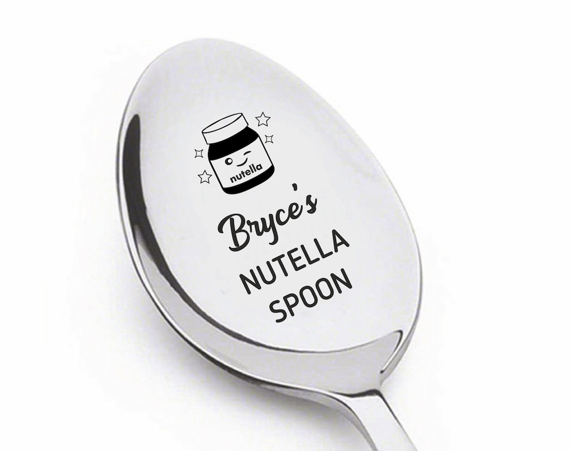 Custom Nutella Spoon Nutella Lovers Gift Christmas Gifts Nutella Spoon