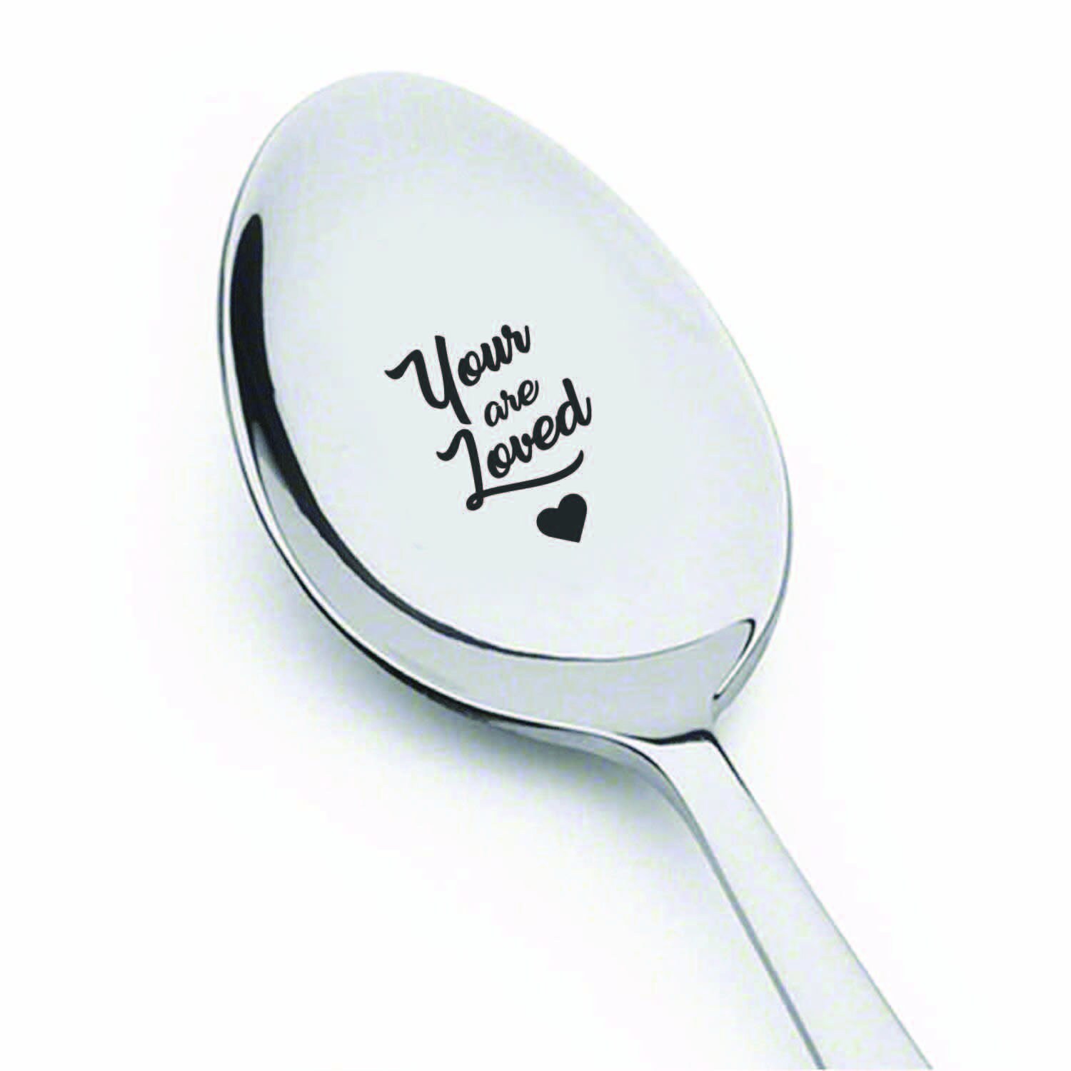 You Are Loved Spoon Engraved Valentine Spoon Gift Coffee Etsy