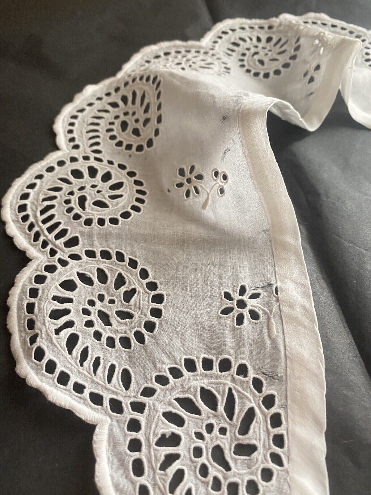アンティーク フランス リシュリュー 刺繍 レース カラー c1900 - Etsy
