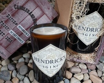 Hendrick's Gin Candle/LARGE 1 Liter Bottle