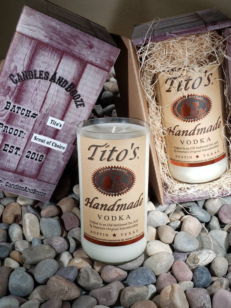 Tito S Vodka Candle Large 1 Liter Bottle 1 Liter More Etsy