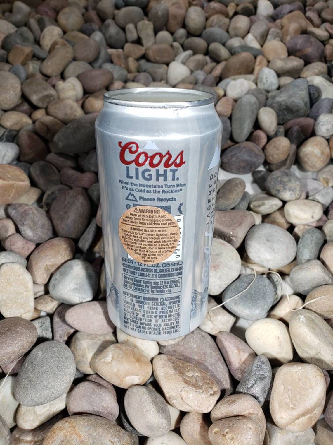 Coors Light 12 Ounce Candle Aluminum Can Etsy