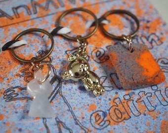 Berlin Knits stitch marker in light gold/brass /Maschenmarkierer/Charms/Anhänger/Anhänger/Berliner Mauer/bear/tv-tower/ Fernsehturm/ brick