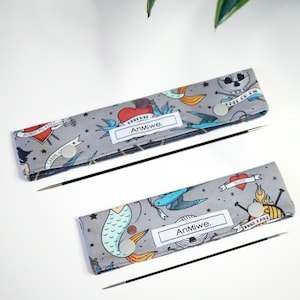 dpn-nadelhalter / Stricknadel Etui / Nadelgarage / Nadelspielhalter / Nadelspiel Tasche / Nadelgarage