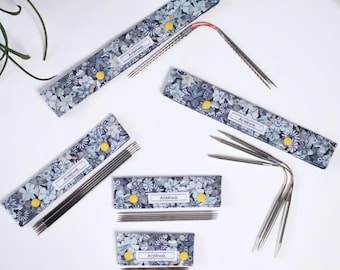 dpn-needle-holder / Stricknadel Etui / Nadelgarage / Nadelspielhalter / Nadelspiel Tasche / needle cozy